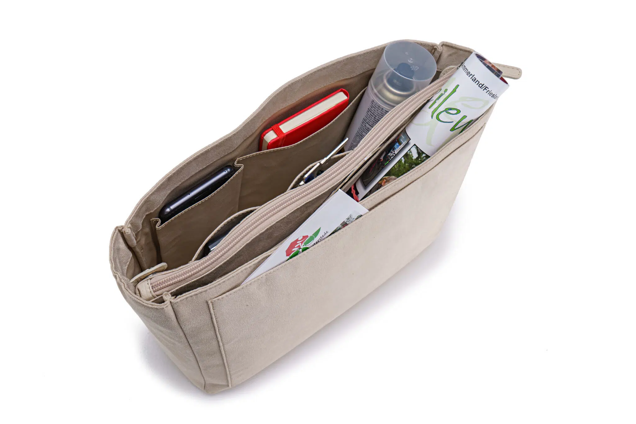 KEINESCHWESTER-ORGANIZER-genarbt-silber-C