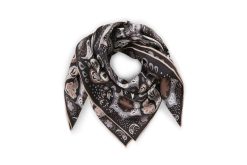 SEIDENTUCH Paisley schwarz