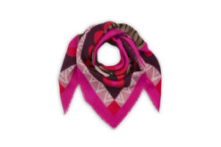 WOLLTUCH Grafik-Mix pink-beere